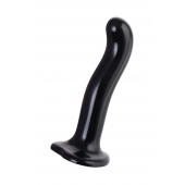 Черный стимулятор для пар P G-Spot Dildo Size L - 19 см. - Strap-on-me - в Новомосковске купить с доставкой