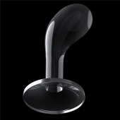 Прозрачный стимулятор простаты Flawless Clear Prostate Plug - 15 см. - Lovetoy - в Новомосковске купить с доставкой