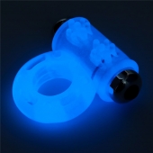 Голубое, светящееся в темноте эрекционное виброкольцо Lumino Play Vibrating Penis Ring - Lovetoy - в Новомосковске купить с доставкой