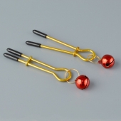 Золотистые зажимы с колокольчиками Gold - Sitabella - купить с доставкой в Новомосковске