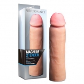 Телесная фаллическая насадка на пенис Magnum Xtender - 23 см. - Blush Novelties - в Новомосковске купить с доставкой