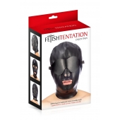 Маска-шлем с отверстием для рта и съемными шорами - Fetish Tentation - купить с доставкой в Новомосковске