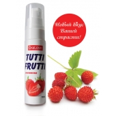 Гель-смазка Tutti-frutti с земляничным вкусом - 30 гр. - Биоритм - купить с доставкой в Новомосковске