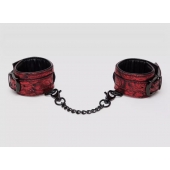 Красно-черные наручники Reversible Faux Leather Wrist Cuffs - Fifty Shades of Grey - купить с доставкой в Новомосковске