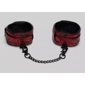 Красно-черные оковы Reversible Faux Leather Ankle Cuffs - Fifty Shades of Grey - купить с доставкой в Новомосковске