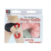 Металлические наручники с розовой меховой опушкой METAL HANDCUFF WITH PLUSH PINK - Dream Toys - купить с доставкой в Новомосковске