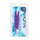 Закрытая фиолетовая насадка с пупырышками SAMURAI PENIS SLEEVE PURPLE - 14,5 см. - NMC - в Новомосковске купить с доставкой