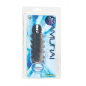 Дымчатая стимулирующая насадка с закрытой головкой SAMURAI PENIS SLEEVE BLACK - 14,5 см. - NMC - в Новомосковске купить с доставкой