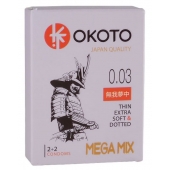 Набор из 4 презервативов OKOTO MegaMIX - Sitabella - купить с доставкой в Новомосковске
