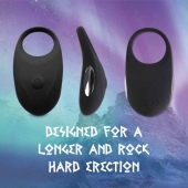 Черное эрекционное виброкольцо Thor Cockring - FeelzToys - в Новомосковске купить с доставкой