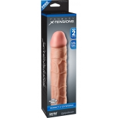 Телесная насадка Fantasy X-tensions Perfect 2  Extension - 20,3 см. - Pipedream - в Новомосковске купить с доставкой