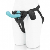 Голубая изогнутая насадка 6in Remote Control Ripple P-Spot G-Spot на черных трусиках - 16 см. - Pegasus - купить с доставкой в Новомосковске