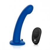 Синяя насадка Remote Control P-Spot G-Spot с черными трусиками - 20 см. - Pegasus - купить с доставкой в Новомосковске
