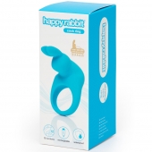 Голубое эрекционное виброкольцо Happy Rabbit Rechargeable Rabbit Cock Ring - Happy Rabbit - в Новомосковске купить с доставкой
