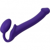 Фиолетовый безремневой страпон Silicone Bendable Strap-On - size M - Strap-on-me - купить с доставкой в Новомосковске