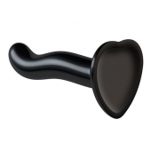 Черный фаллоимитатор-насадка Strap-On-Me P G spot Dildo size S - 16,4 см. - Strap-on-me - купить с доставкой в Новомосковске