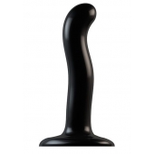 Черный фаллоимитатор-насадка Strap-On-Me P G spot Dildo size S - 16,4 см. - Strap-on-me - купить с доставкой в Новомосковске