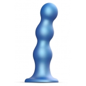 Голубая насадка Strap-On-Me Dildo Plug Balls size S - Strap-on-me - купить с доставкой в Новомосковске