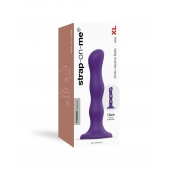 Фиолетовая насадка Strap-On-Me Dildo Geisha Balls size XL - Strap-on-me - купить с доставкой в Новомосковске