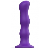 Фиолетовая насадка Strap-On-Me Dildo Geisha Balls size XL - Strap-on-me - купить с доставкой в Новомосковске