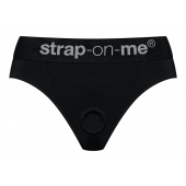 Черные трусики для насадок Heroine Lingerie Harness - size S - Strap-on-me - купить с доставкой в Новомосковске