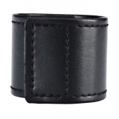Хомут-утяжка для мошонки из искусственной кожи на липучке VELCRO BALL STRETCHER- 4 см. - BlueLine - в Новомосковске купить с доставкой