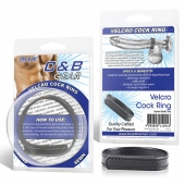 Кольцо на пенис из искусственной кожи на липучке VELCRO COCK RING - 5 см. - BlueLine - в Новомосковске купить с доставкой