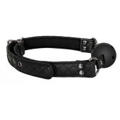 Черный кляп-шарик BALL GAG DIAMOND - Dream Toys - купить с доставкой в Новомосковске