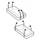 Фиксаторы для кровати WRAPAROUND MATTRESS RESTRAIN - Pipedream - купить с доставкой в Новомосковске
