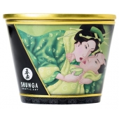 Массажная свеча Exotic Green Tea с ароматом зелёного чая - 170 мл. - Shunga - купить с доставкой в Новомосковске