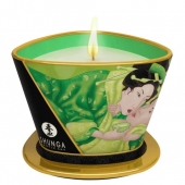 Массажная свеча Exotic Green Tea с ароматом зелёного чая - 170 мл. - Shunga - купить с доставкой в Новомосковске