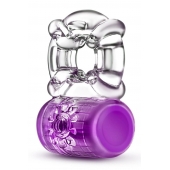 Фиолетовое эрекционное виброкольцо Pleaser Rechargeable C-Ring - Blush Novelties - в Новомосковске купить с доставкой
