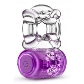 Фиолетовое эрекционное виброкольцо One Night Stand Vibrating C-Ring - Blush Novelties - в Новомосковске купить с доставкой