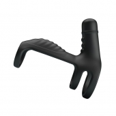 Черная вибронасадка на пенис Vibrating Penis Sling - Baile - в Новомосковске купить с доставкой