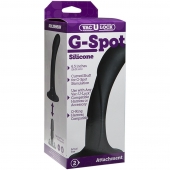 Черная изогнутая насадка Vac-U-Lock G-Spot - 16,5 см. - Doc Johnson - купить с доставкой в Новомосковске