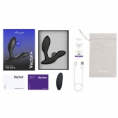 Черный анальный вибратор We-Vibe Vector+ - We-vibe - в Новомосковске купить с доставкой