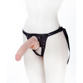 Реалистичный фаллос на поясе Harness - 20,5 см. - LOVETOY (А-Полимер) - купить с доставкой в Новомосковске