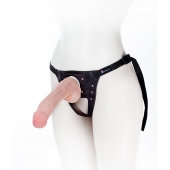 Податливый фаллос на трусиках Harness - 20,5 см. - LOVETOY (А-Полимер) - купить с доставкой в Новомосковске
