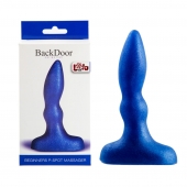 Синий анальный стимулятор Beginners p-spot massager - 11 см. - Lola Games - в Новомосковске купить с доставкой