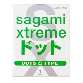 Презерватив Sagami Xtreme Type-E с точками - 1 шт. - Sagami - купить с доставкой в Новомосковске
