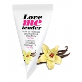 Съедобное согревающее массажное масло Love Me Tender Vanilla с ароматом ванили - 10 мл. - Love to Love - купить с доставкой в Новомосковске