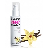 Съедобное согревающее массажное масло Love Me Tender Vanilla с ароматом ванили - 100 мл. - Love to Love - купить с доставкой в Новомосковске