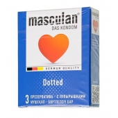 Презервативы с пупырышками Masculan Dotted - 3 шт. - Masculan - купить с доставкой в Новомосковске