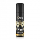 Съедобный гель Dual Vibe Pina Colada с эффектом вибрации и вкусом коктейля пина колада - 15 мл. - ORGIE - купить с доставкой в Новомосковске