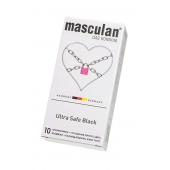 Ультрапрочные презервативы Masculan Ultra Safe Black - 10 шт. - Masculan - купить с доставкой в Новомосковске