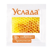 Гель-лубрикант «Услада с прополисом» - 3 гр. - Биоритм - купить с доставкой в Новомосковске