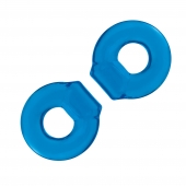 Комплект из двух колец для пениса 2-Pack Ultra-Stretch Stamina Endurance Ring - BlueLine - в Новомосковске купить с доставкой