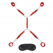Красная фиксация на матрас Classic Bedspreader - Lux Fetish - купить с доставкой в Новомосковске