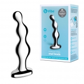 Стальной анальный фаллоимитатор для простаты Stainless Steel Anal Beads - 13 см. - b-Vibe - в Новомосковске купить с доставкой