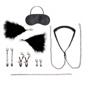 Большой эротический набор из 12 предметов Interchangeable Collar   Nipple Clips Set - Lux Fetish - купить с доставкой в Новомосковске